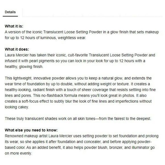 LAURA MERCIER Glow Translucent Powder, Brush &Puff - Picture 7 of 9